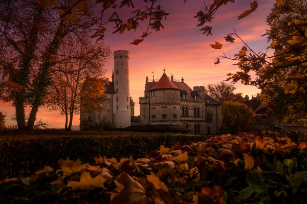 Lichtenstein Castel at sunrise